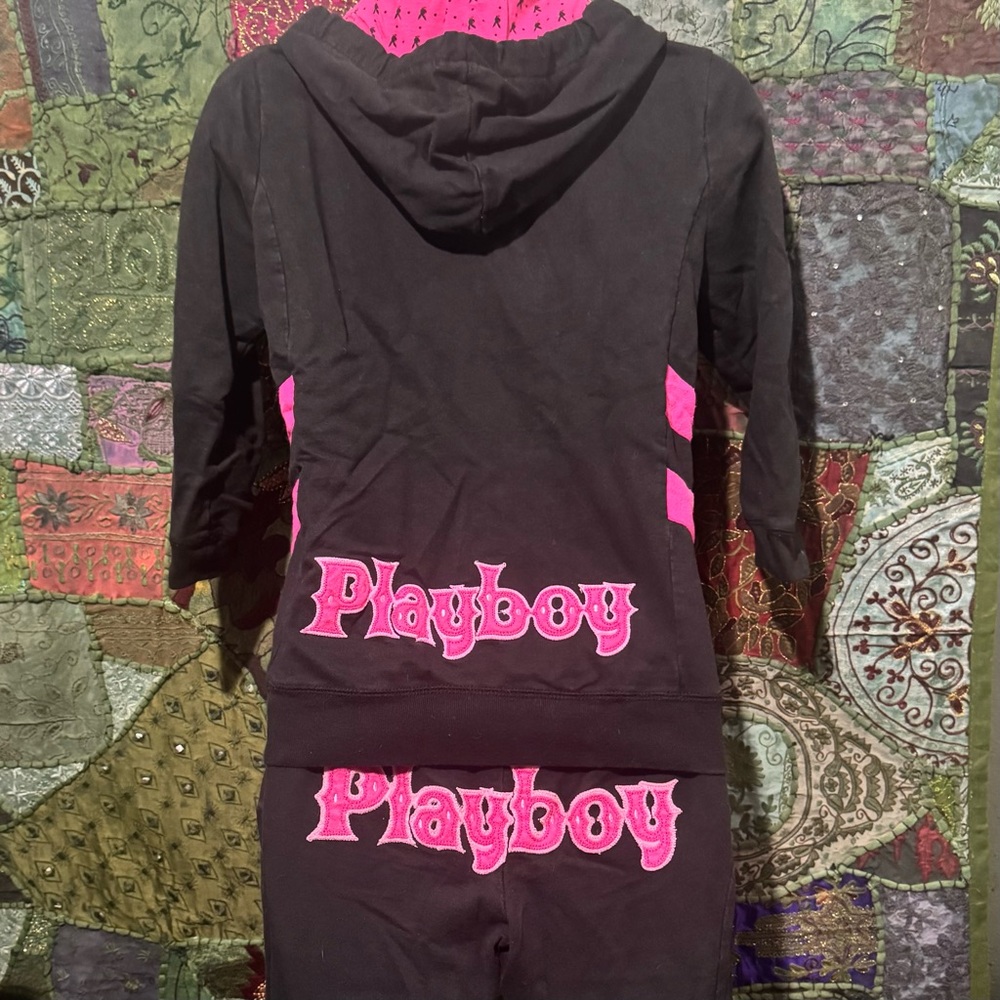 RARE Y2K Playboy Embroidered fitted matching tracksuit - Picture 2 of 8